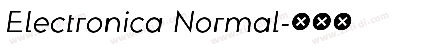 Electronica Normal字体转换